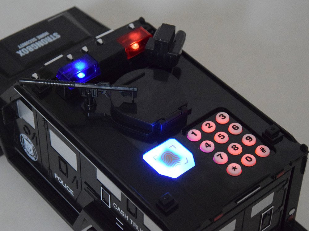 Vaikiška taupyklė su PIN kodu - Policijos automobilis