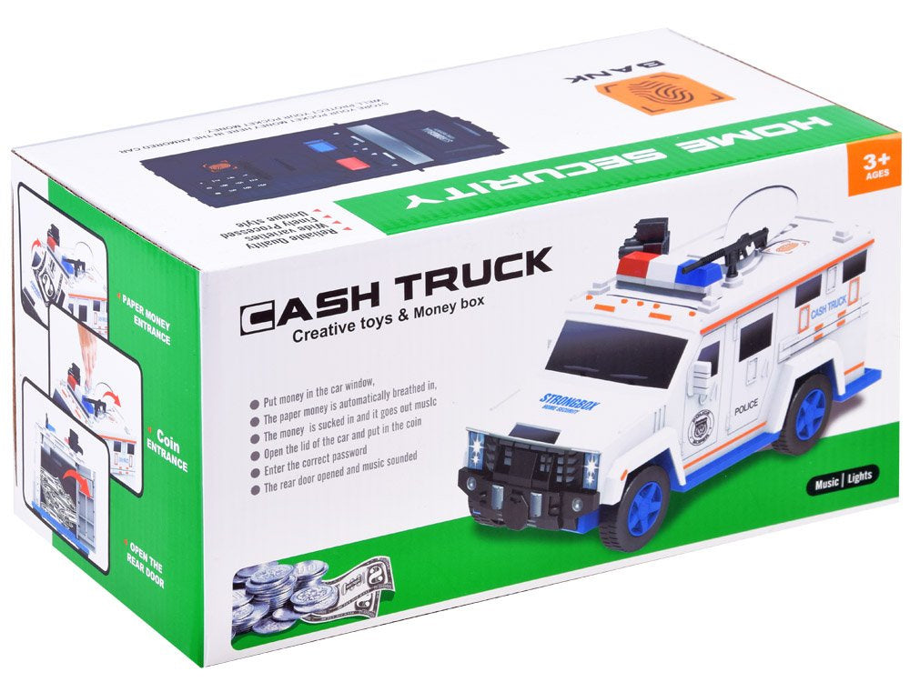 Vaikiška taupyklė su PIN kodu - Policijos automobilis