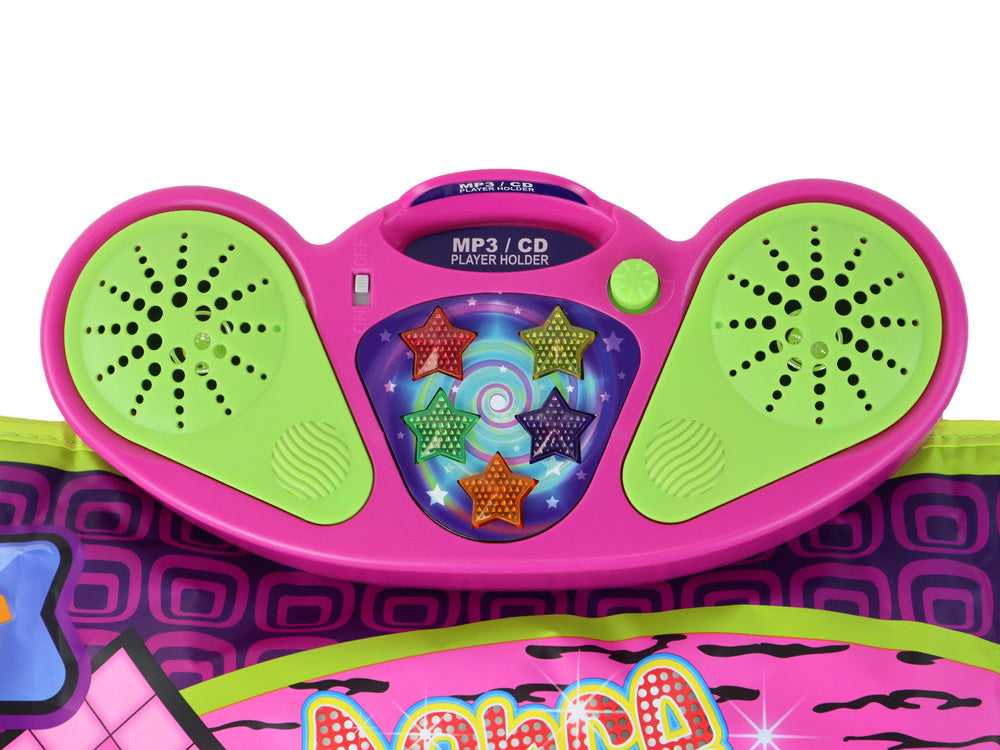 Vaikiškas šokių kilimėlis su šviesos ir garso efektais, violetinis