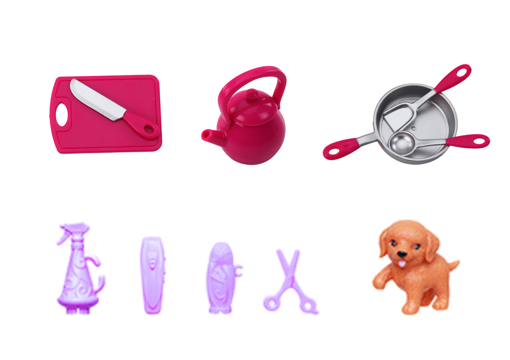 Lėlė Anlily su profesijų drabužiais su priedais 4in1