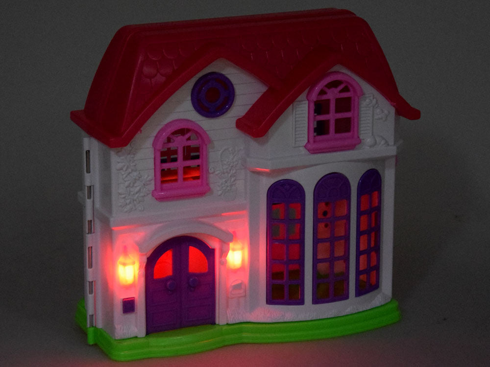 Sulankstomas lėlių namas su priedais