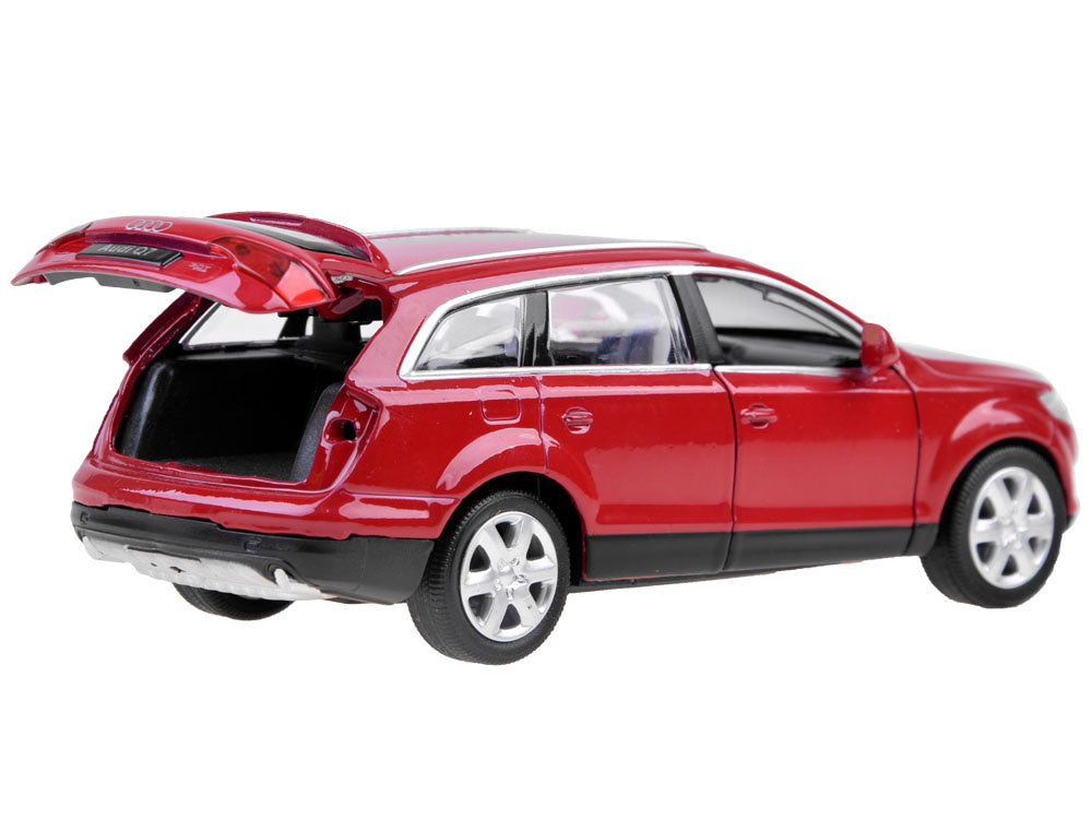 Žaislinis automobilis Suv Audi Q7 1:32, raudonas