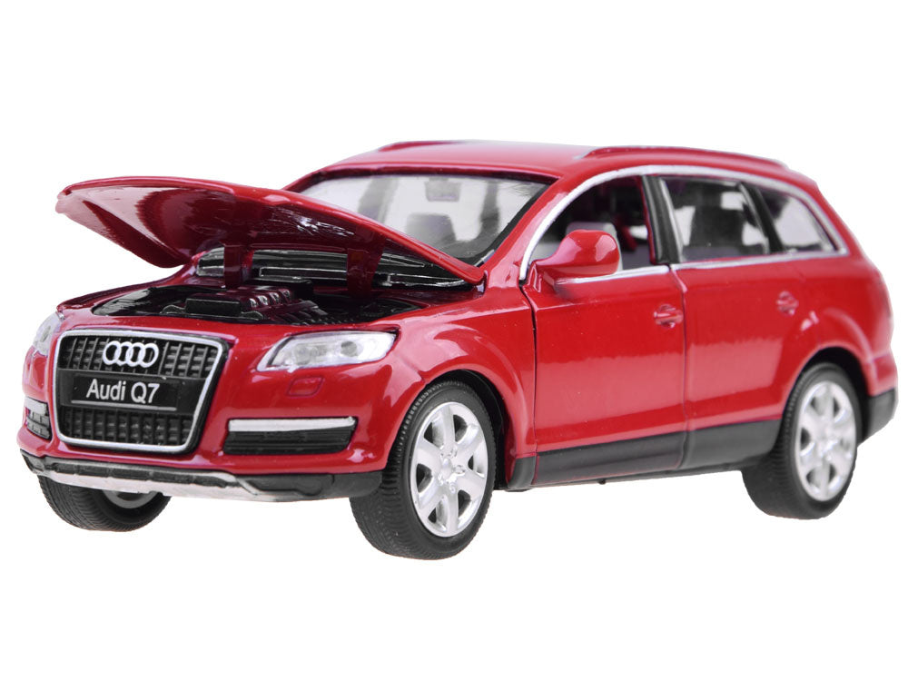 Žaislinis automobilis Suv Audi Q7 1:32, raudonas