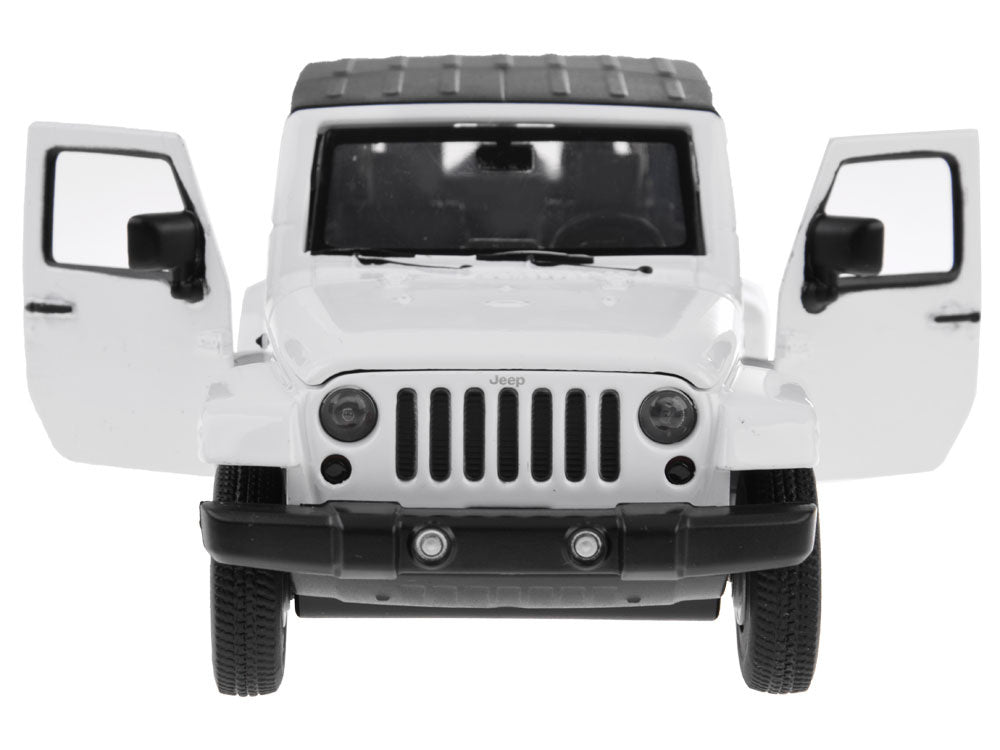Žaislinis metalinis visureigis Jeep Wrangler 1:32, baltas