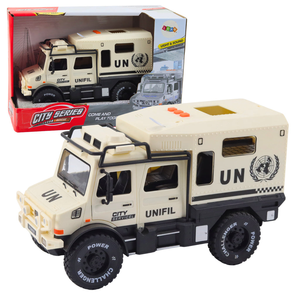 Policijos visureigių su garso ir šviesos efektais, pilkas