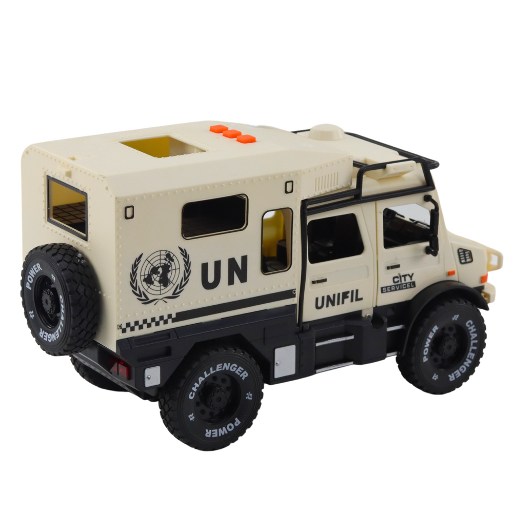 Policijos visureigių su garso ir šviesos efektais, pilkas