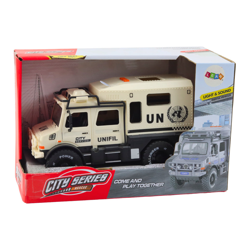 Policijos visureigių su garso ir šviesos efektais, pilkas