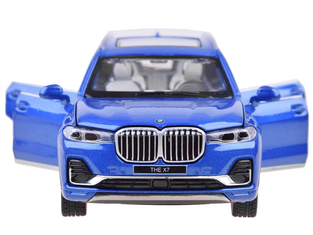 Metalinis automobilio modeliukas BMW X7, mėlynas