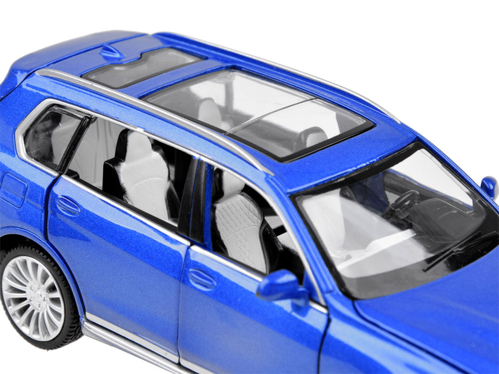Metalinis automobilio modeliukas BMW X7, mėlynas