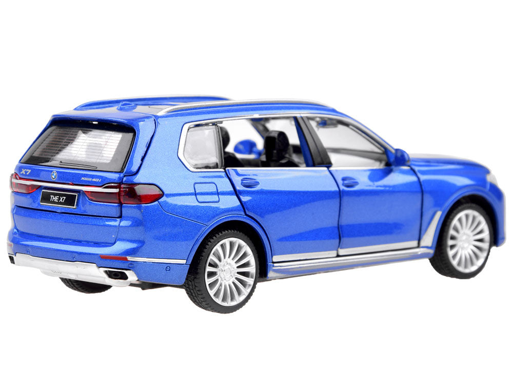Metalinis automobilio modeliukas BMW X7, mėlynas