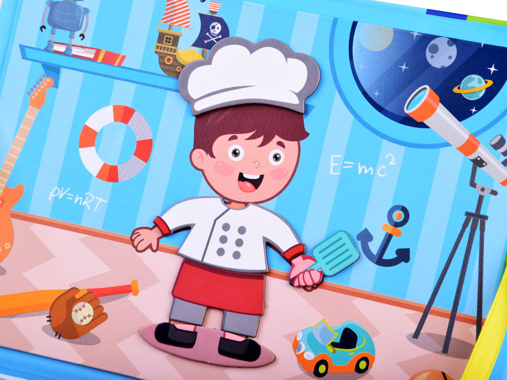 Magnetinių dėlionių knyga profesijos 59 el.