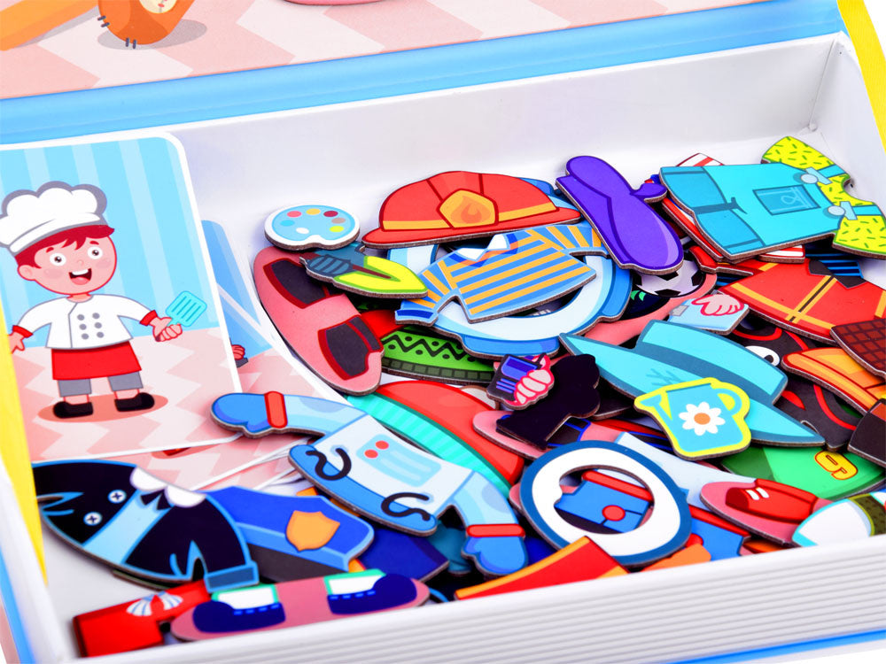 Magnetinių dėlionių knyga profesijos 59 el.