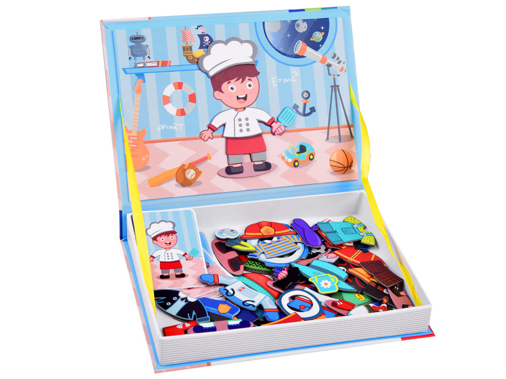 Magnetinių dėlionių knyga profesijos 59 el.