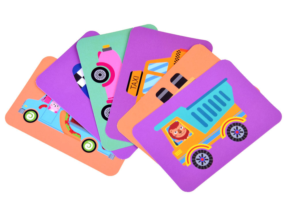 Magnetinė galvosūkių knyga „Transporto priemonės“, 66 vnt.