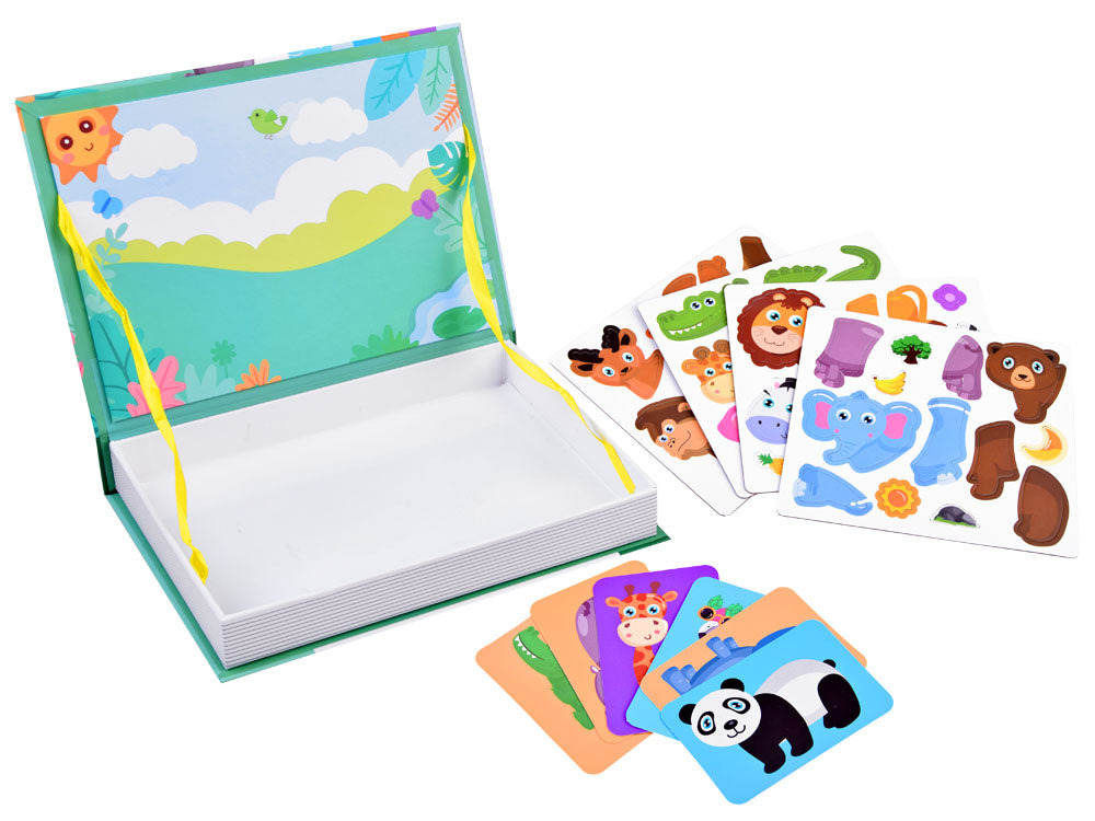 Magnetinė galvosūkių knyga „Zoologijos sodo gyvūnai“ 66 vnt.