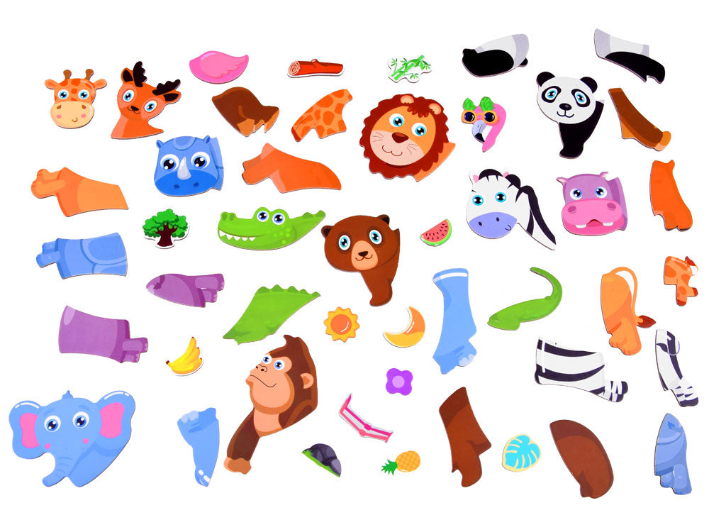 Magnetinė galvosūkių knyga „Zoologijos sodo gyvūnai“ 66 vnt.