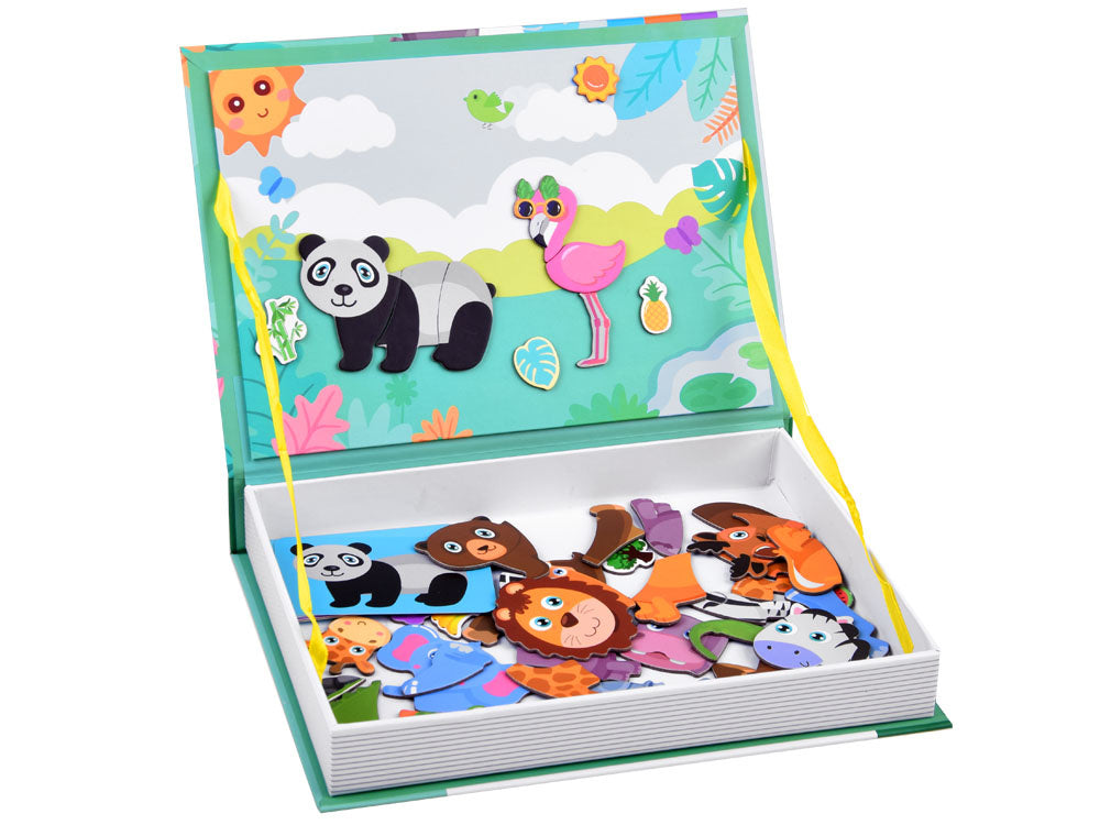 Magnetinė galvosūkių knyga „Zoologijos sodo gyvūnai“ 66 vnt.