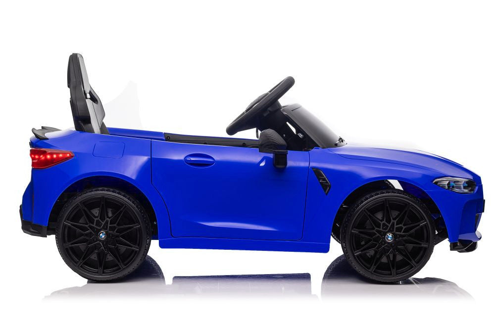 Vienvietis elektromobilis vaikams BMW M4, mėlynas lakuotas