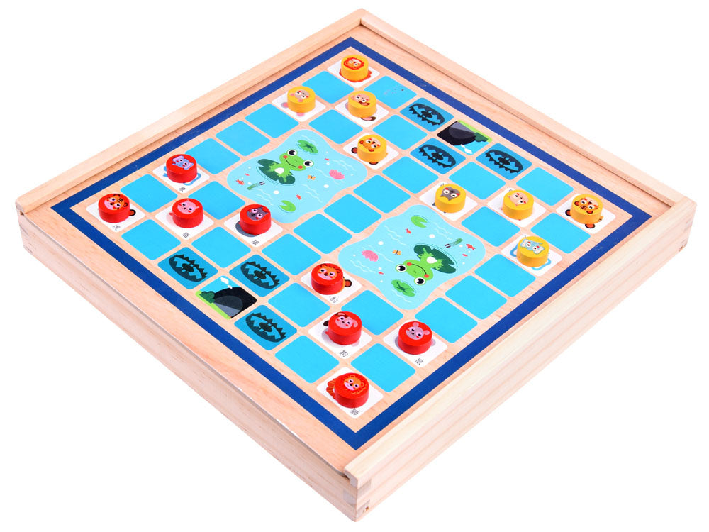 Medinis stalo žaidimų rinkinys 8in1