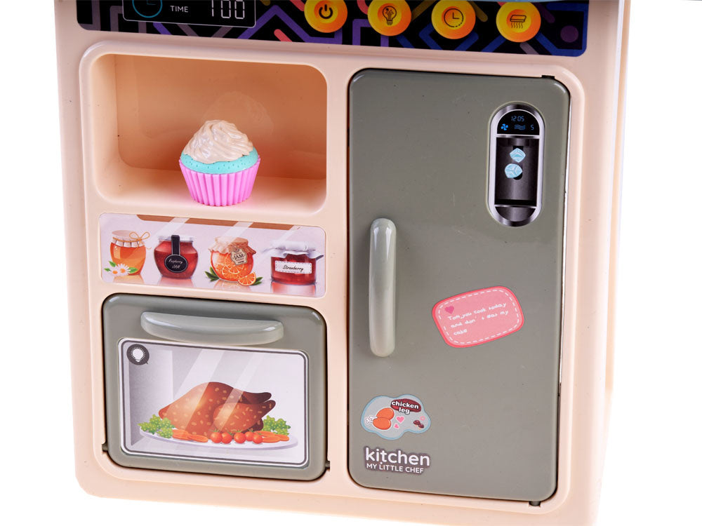 Interaktyvi vaikiška virtuvė su garso ir šviesos efektais 42 el., mėlyna