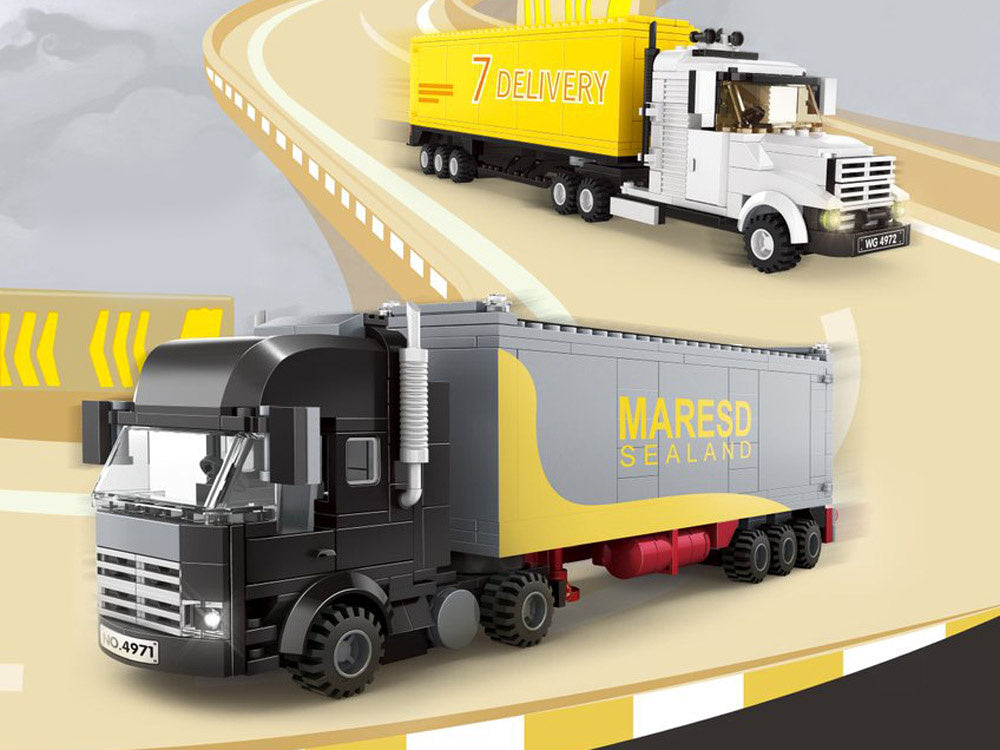 Konstruktorius sunkvežimis su priekaba 352 el.