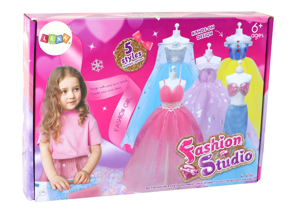 Kūrybinis meno rinkinys suknelių kūrybai