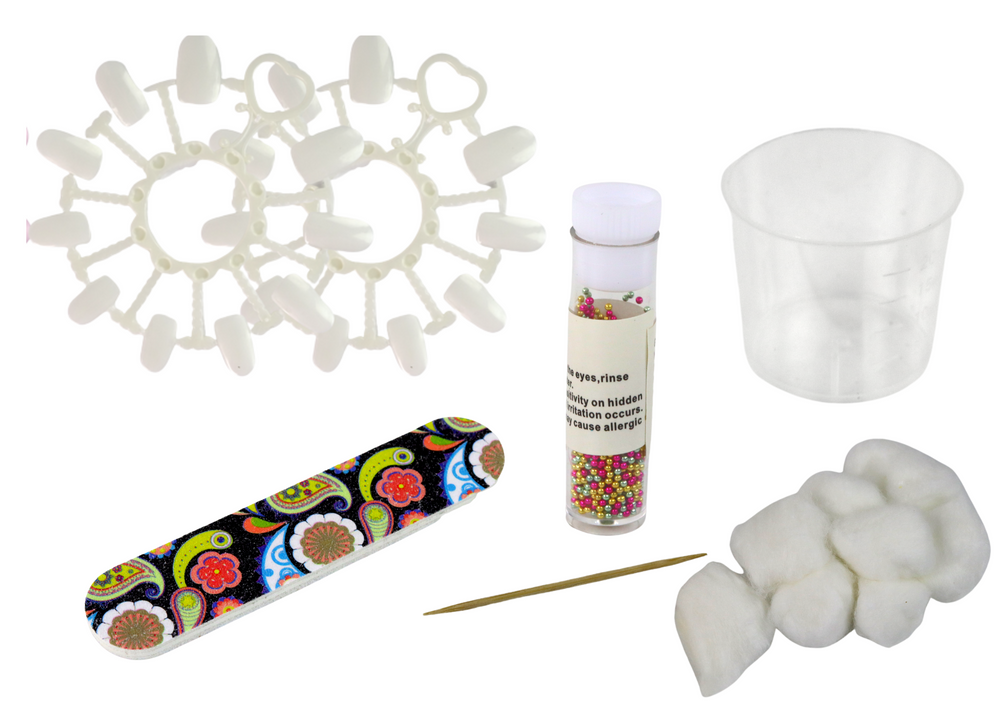 Vaikiškas manikiūro rinkinys su priklijuojamais nagais