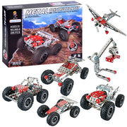 Metalinis konstruktorius 6 in 1, 288 detalių