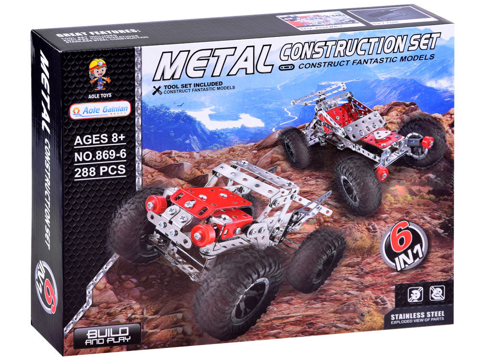 Metalinis konstruktorius 6 in 1, 288 detalių