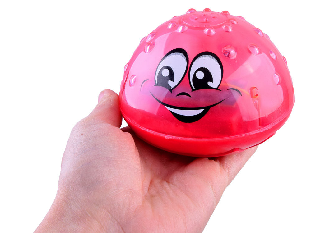 Plūduriuojantis ir šviečiantis vonios fontanas, raudonas