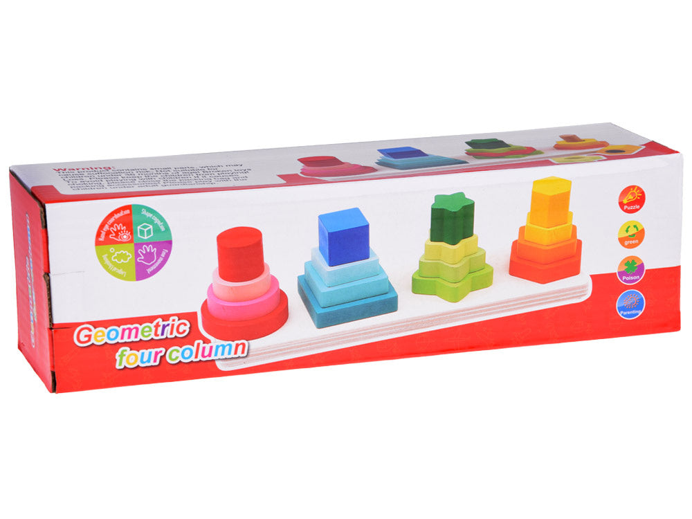 Medinė dėlionė rūšiuoklis vaikams „Jigsaw Sorter“