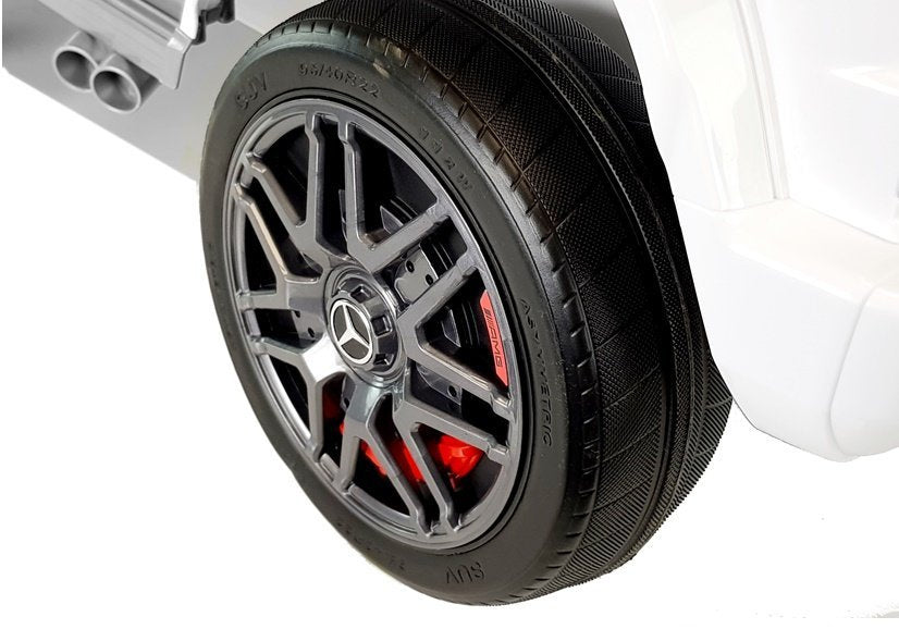 Vienvietis elektrinis džipas vaikams Mercedes G63 BBH-0003 EZ, baltas