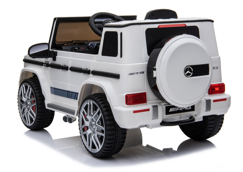 Vienvietis elektrinis džipas vaikams Mercedes G63 BBH-0003 EZ, baltas