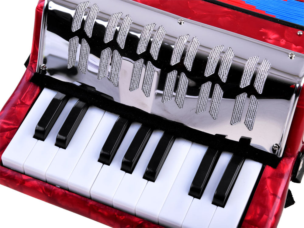 Akordeonas, raudonas
