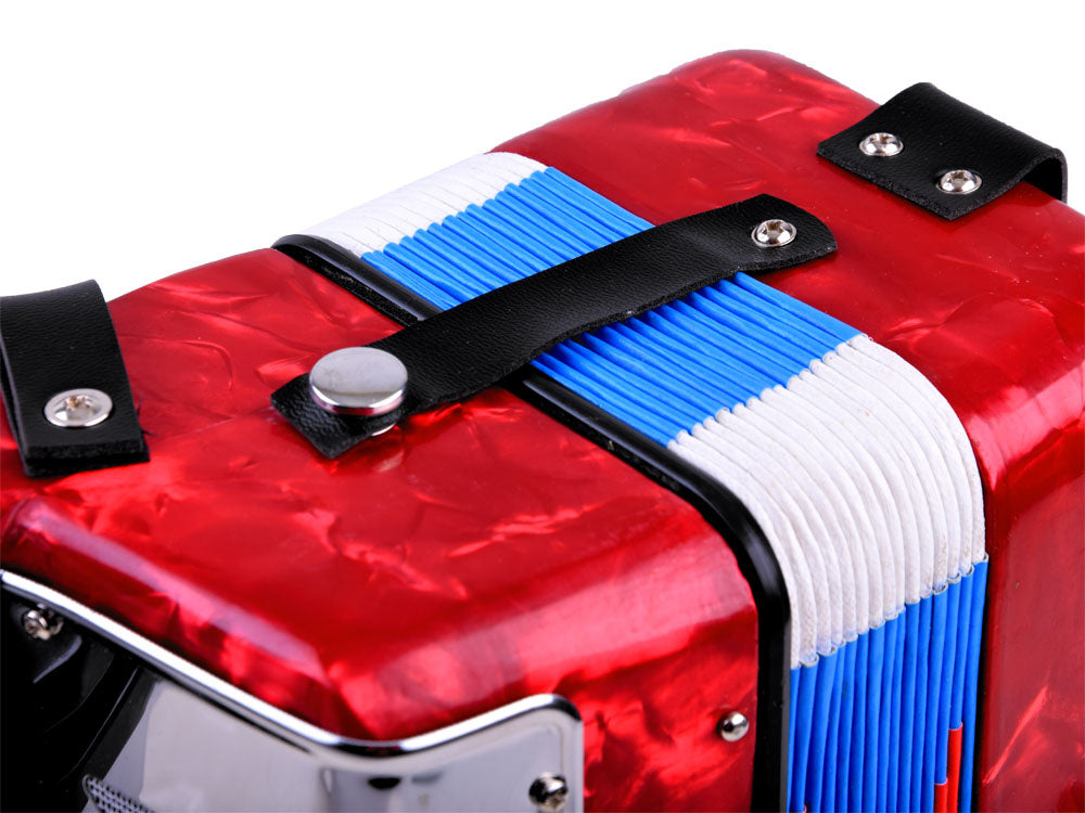 Akordeonas, raudonas