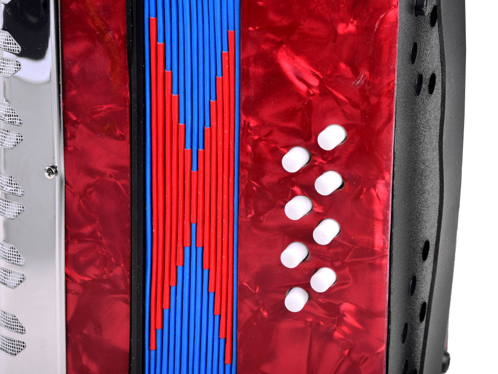 Akordeonas, raudonas