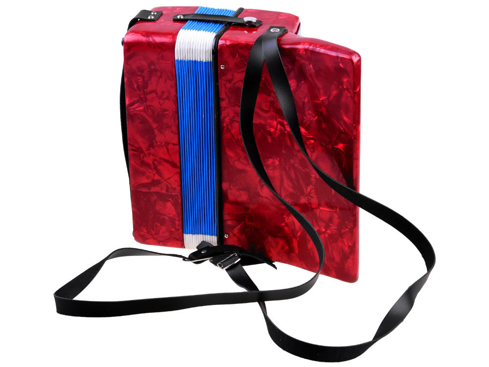 Akordeonas, raudonas