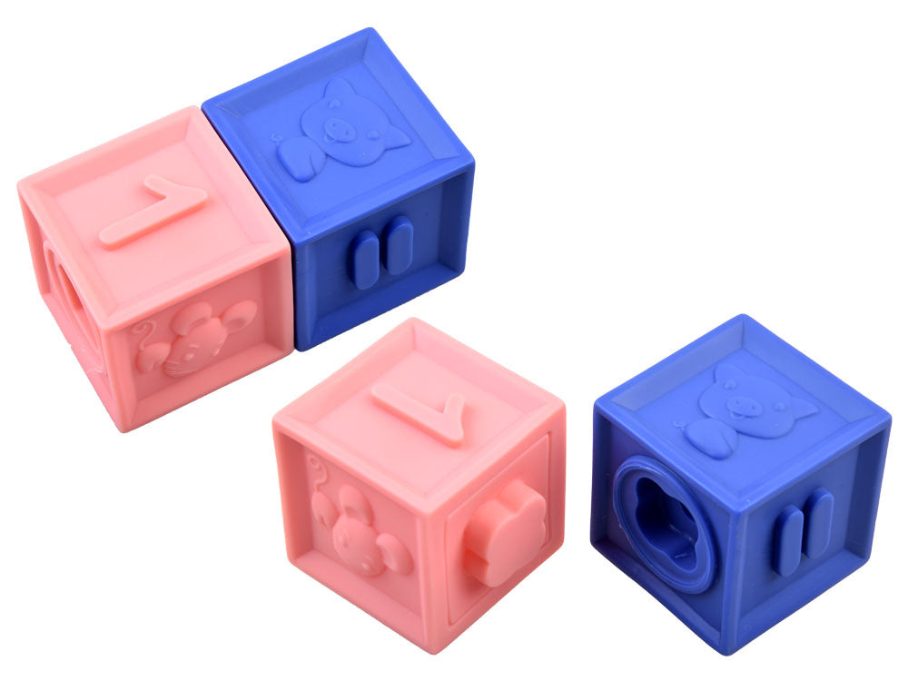 Minkštos sensorinės kaladėlės 12vnt