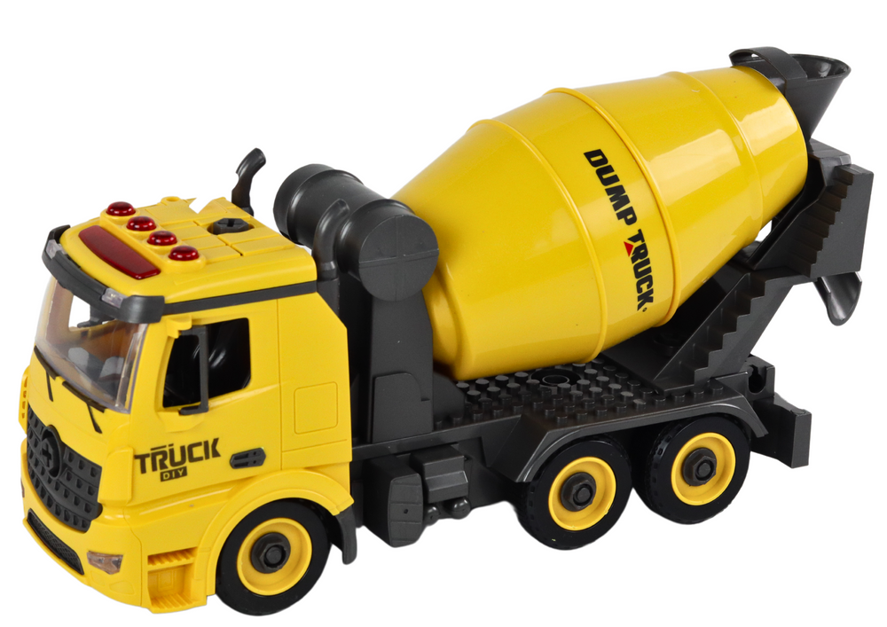 Statybinės transporto priemonės rinkinys su garso ir šviesos efektais