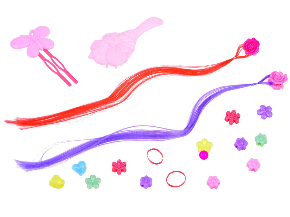 Lėlės galva šukavimui su aksesuarais