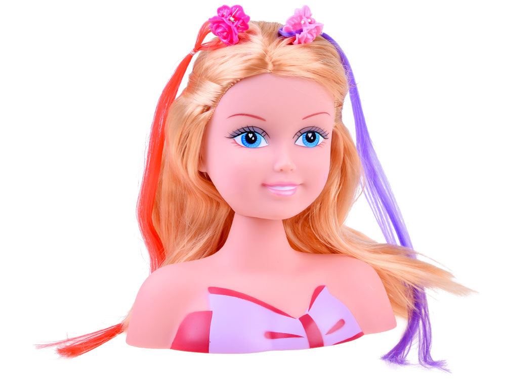 Lėlės galva šukavimui su aksesuarais