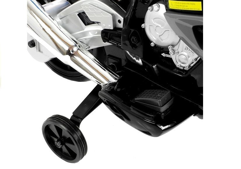 Vaikiškas elektrinis BMW S1000RR motociklas, sidabrinis