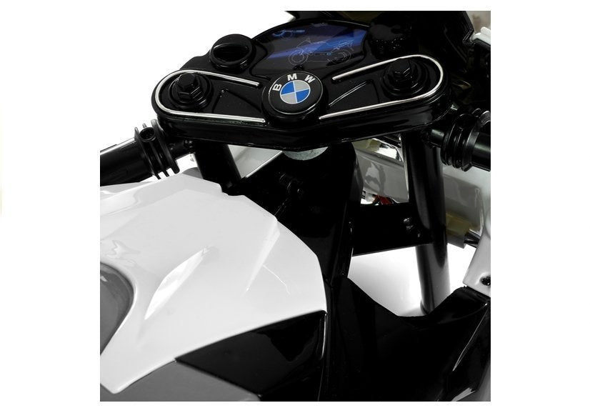 Vaikiškas elektrinis BMW S1000RR motociklas, sidabrinis