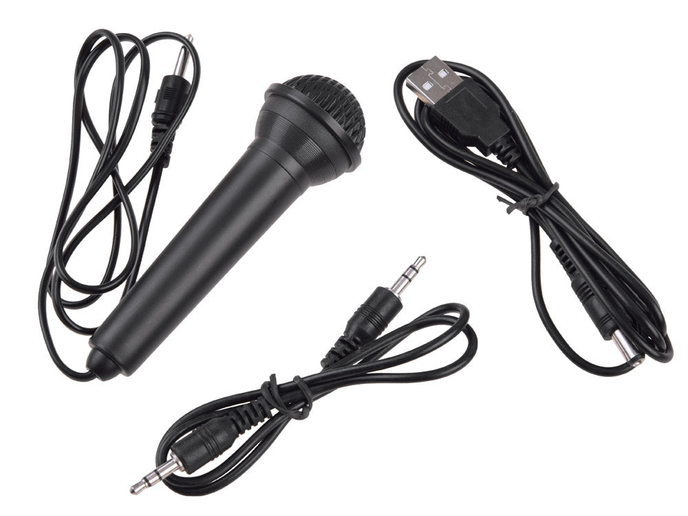 Elektrinis pianinas su mikrofonu ir šviečiančiais klavišais, rožinis