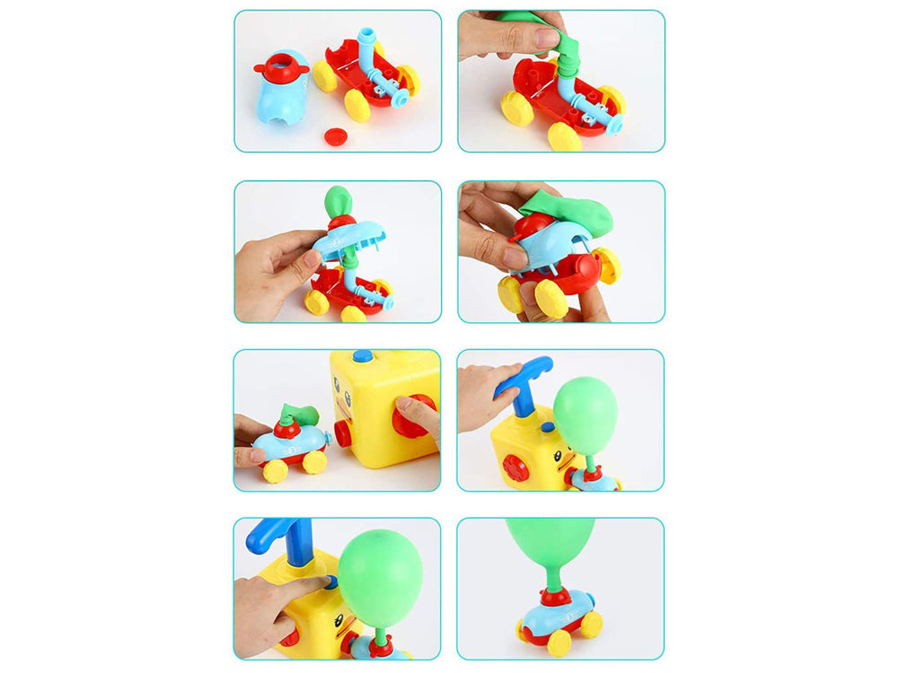 Mašinėlių rinkinys varomos balionais ir pompa