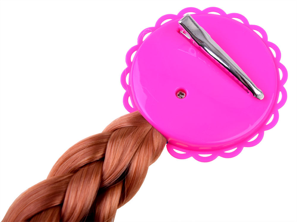 Princesių rinkinys su karūna ir prisegama kasa, rožinis