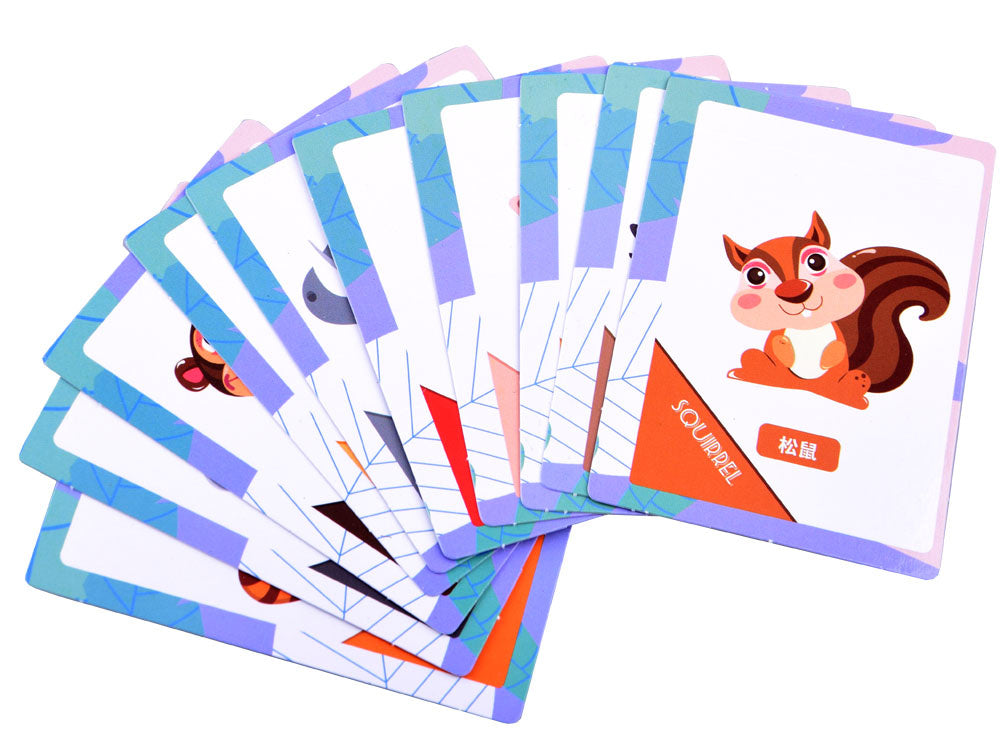 Magnetinė gyvūnų dėlionė vaikams 54 el.