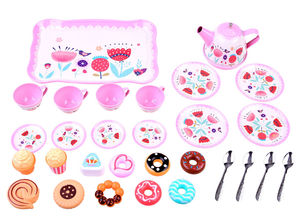 Elegantiškas arbatos rinkinys vaikams su saldumynais