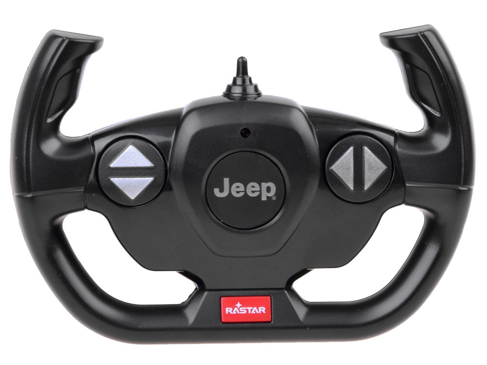 Nuotoliniu būdu valdomas raudonas visureigis JEEP RUBICON