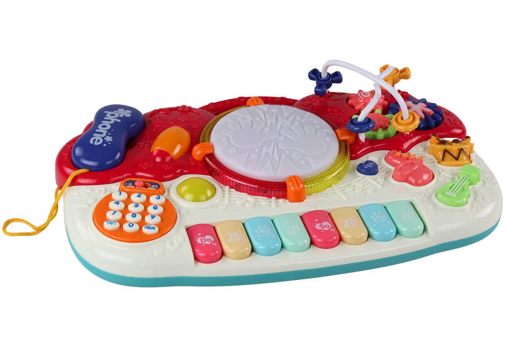 Žaislinis pianinas su garso ir šviesos efektais